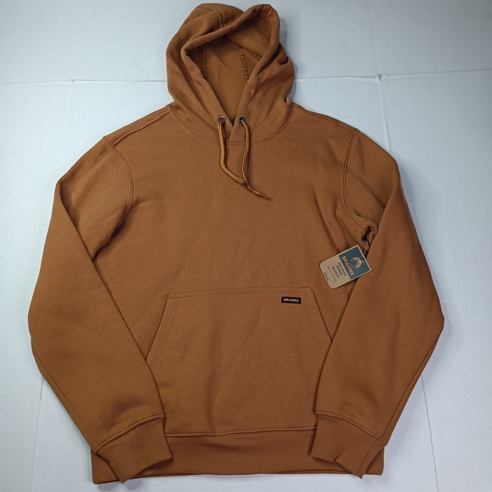 NEW‎ Brahma Pullover Hoodie Men's Size S Small Brown Relaxed Fit Workwear